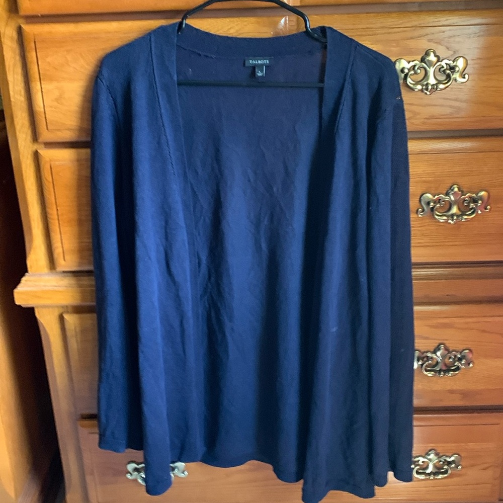 Women’s Dark Blue Talbots L Cardigan.